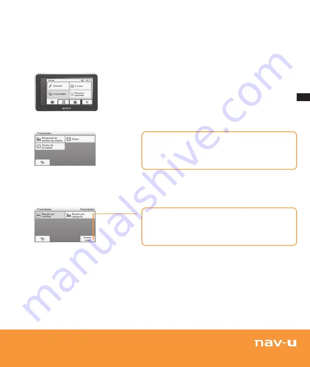 Sony NAV-U NV-U83T Quick Start Manual Download Page 57