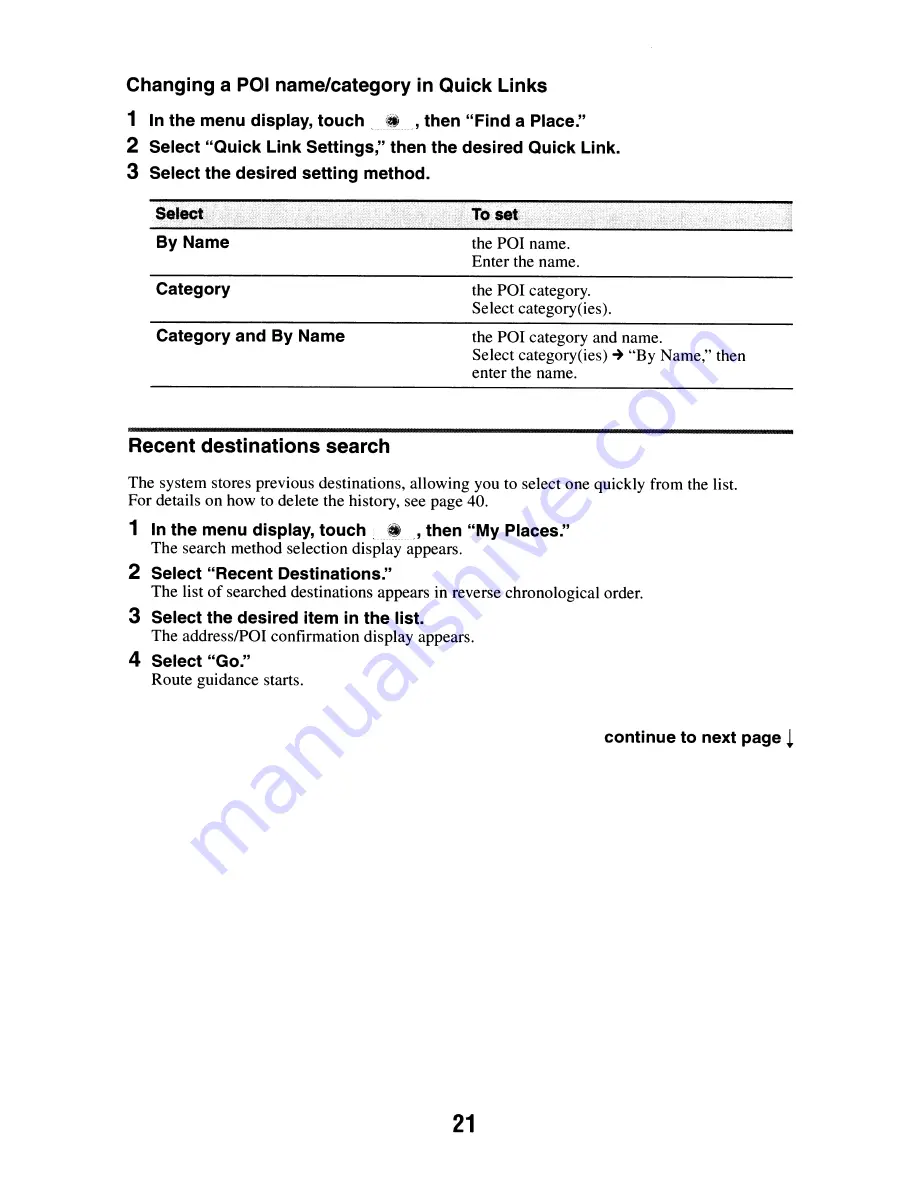 Sony nav-u Quick Start Manual Download Page 57