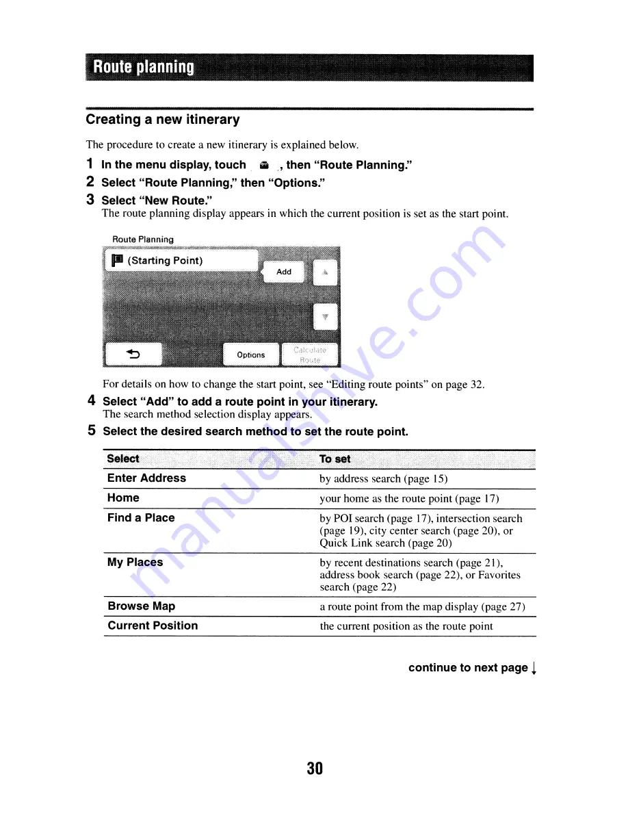 Sony nav-u Quick Start Manual Download Page 66