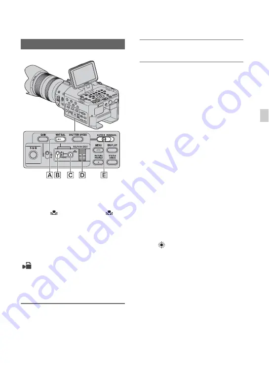 Sony NEX-FS100N Operating Manual Download Page 33