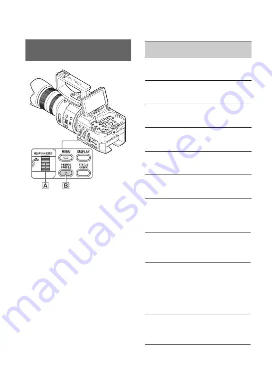 Sony NEX-FS700 Operating Manual Download Page 56