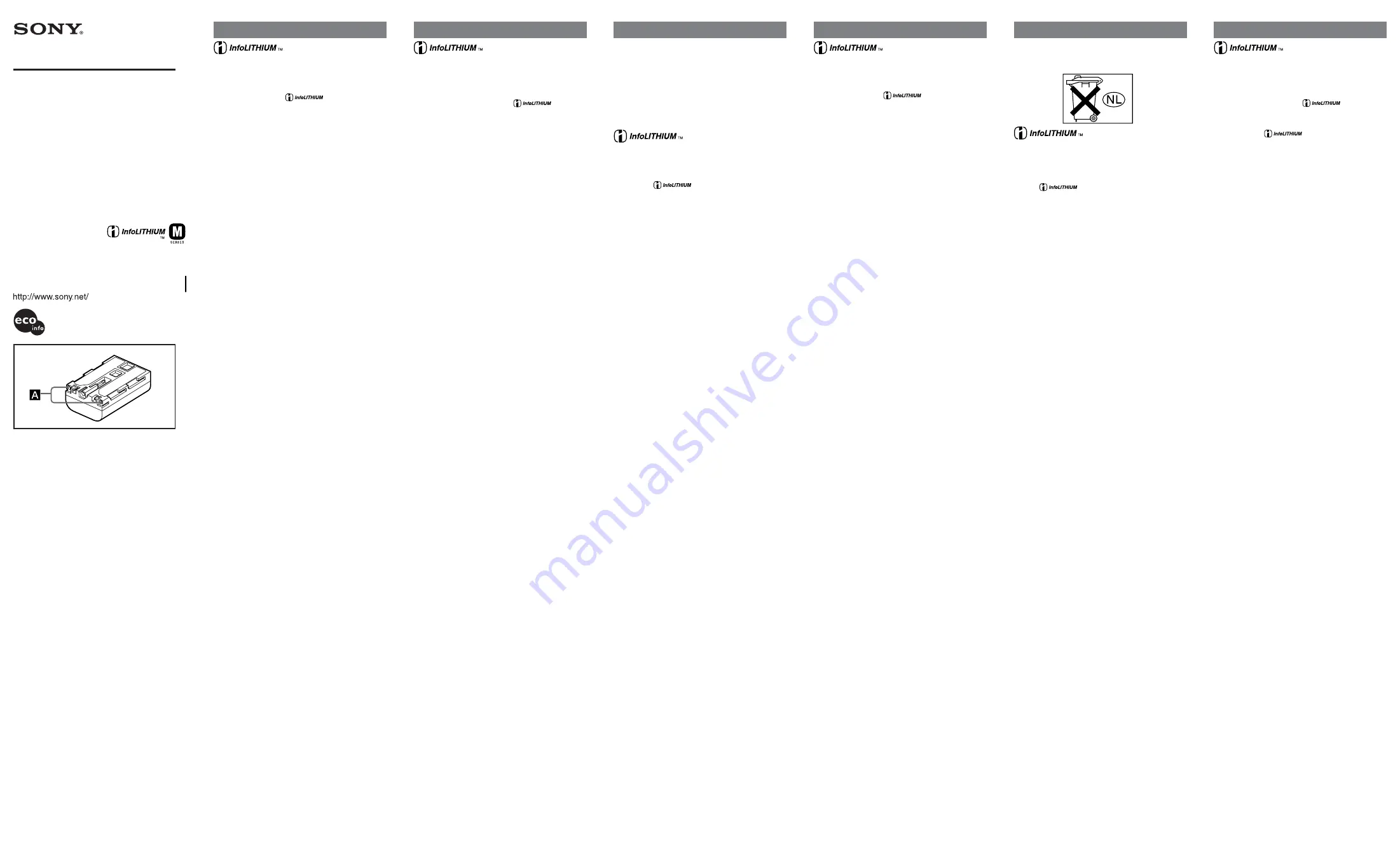 Sony NP-FM30 Operating Instructions Download Page 1