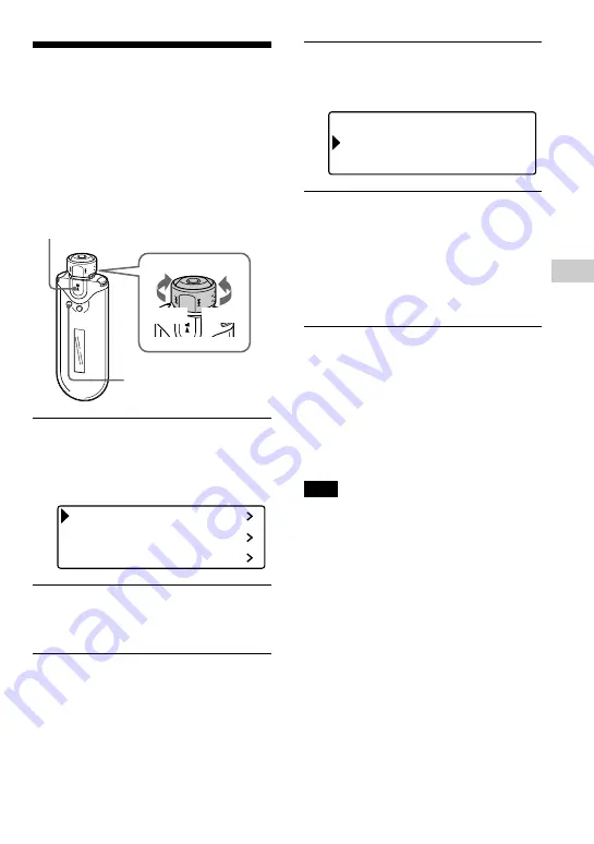 Sony NW-E505 - Network Walkman Скачать руководство пользователя страница 37