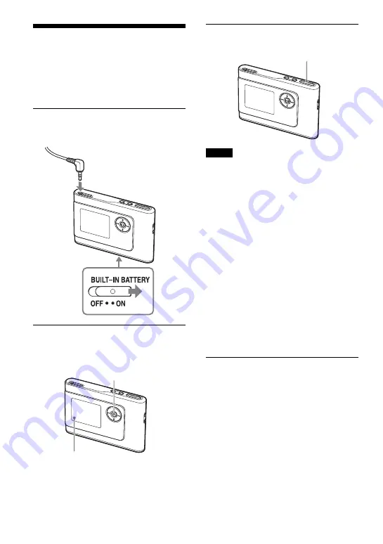 Sony NW HD1 - 20 GB Network Walkman Digital Music Player Operating Instructions Manual Download Page 18