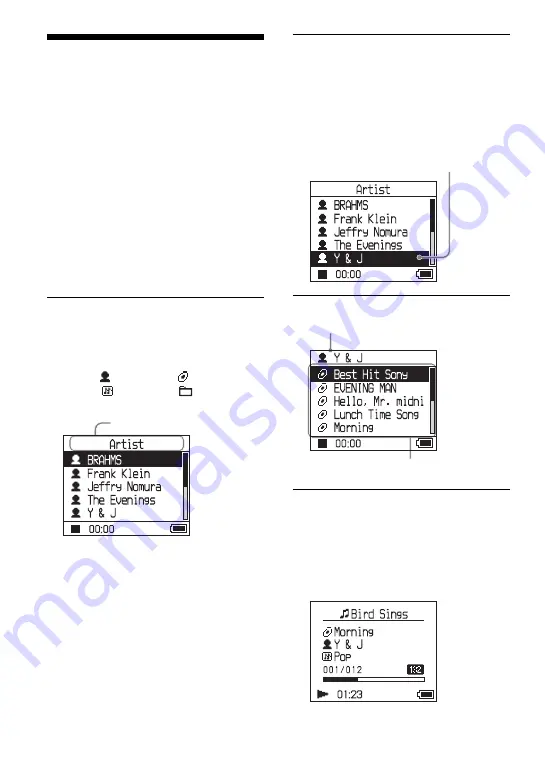 Sony NW HD1 - 20 GB Network Walkman Digital Music Player Operating Instructions Manual Download Page 20