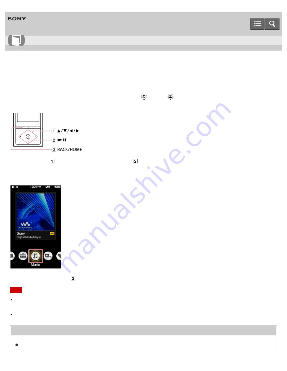 Sony NW-ZX100 Help Manual Download Page 112