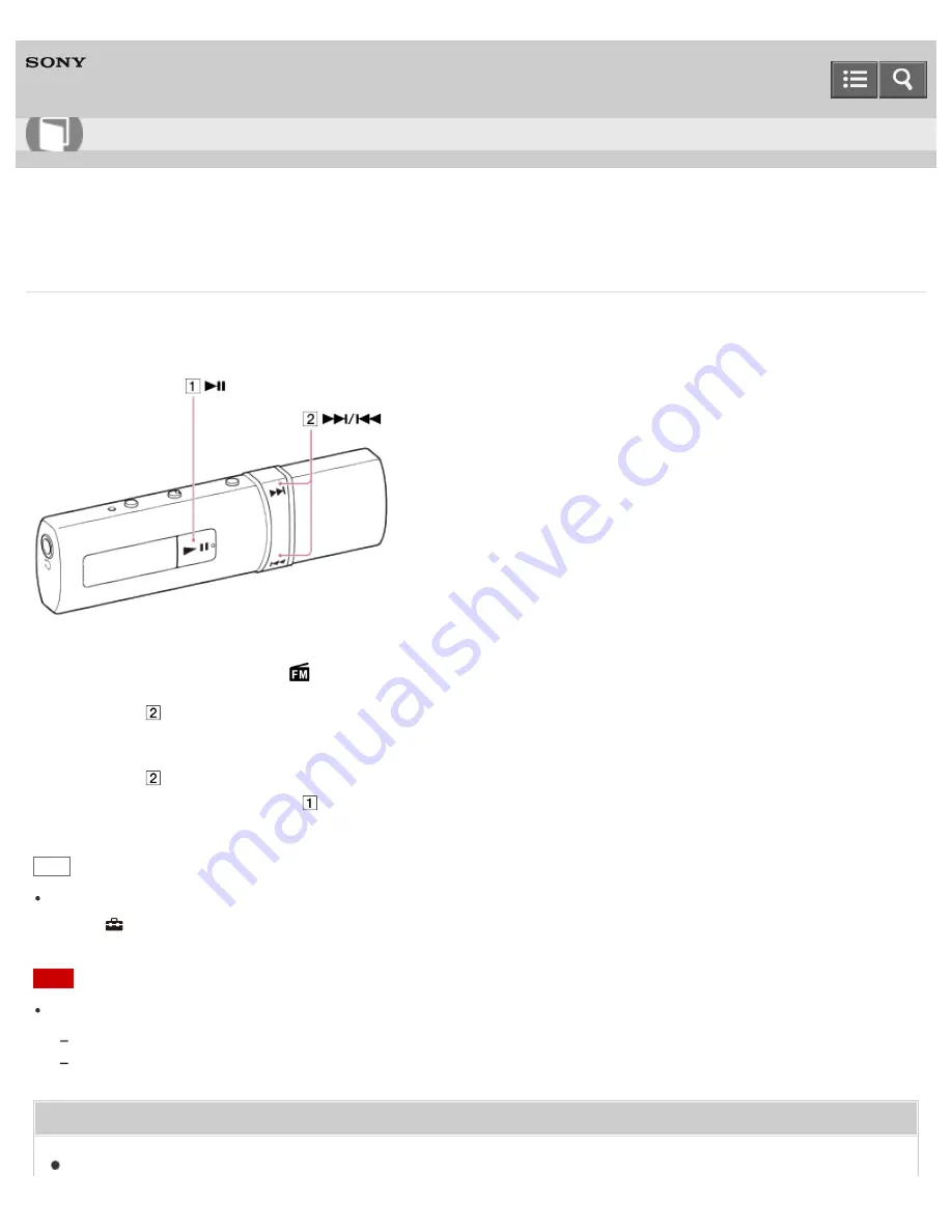 Sony NWZ-B183? NWZ-B183F Help Manual Download Page 106