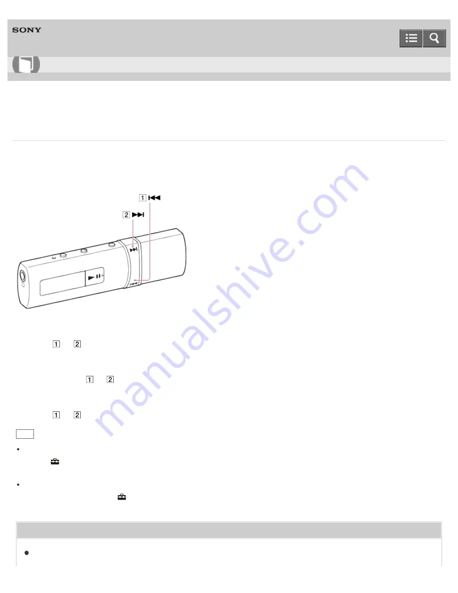 Sony NWZ-B183? NWZ-B183F Help Manual Download Page 109