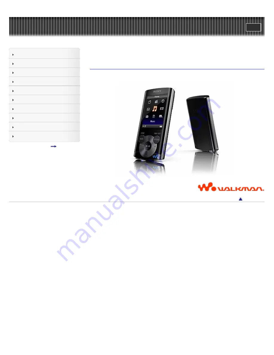 Sony NWZ-E364BLK User Manual Download Page 1