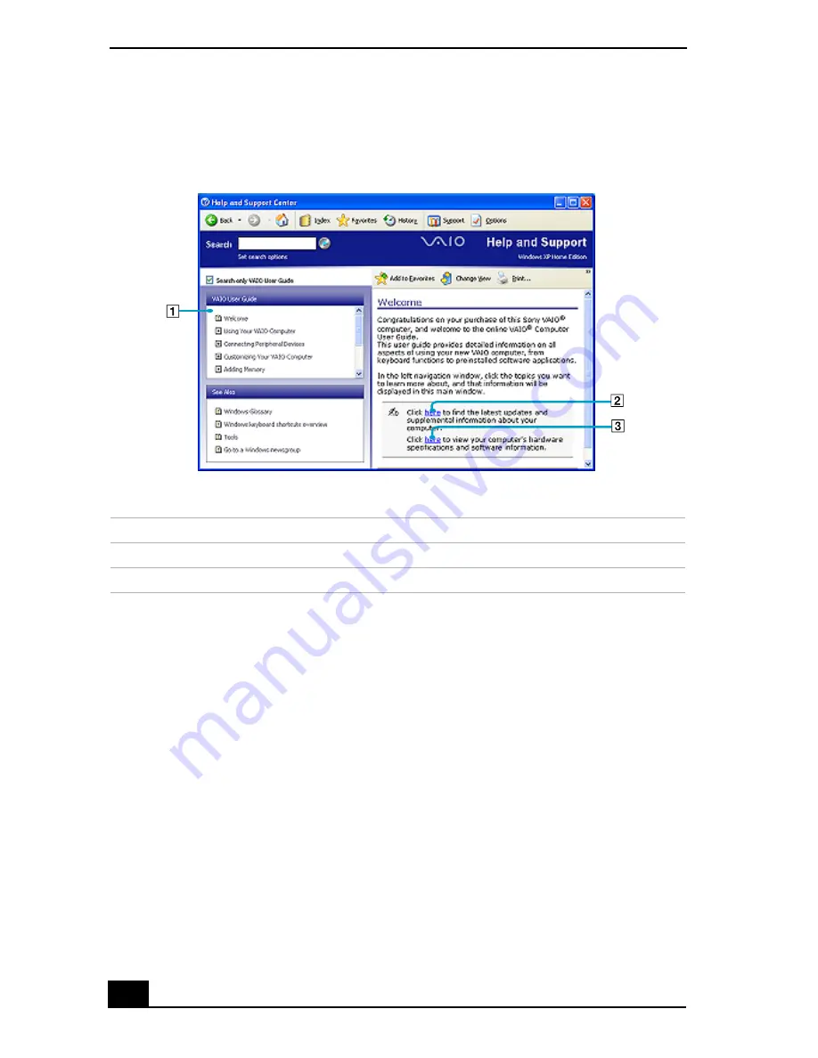 Sony PCG-652L Quick Start Manual Download Page 38