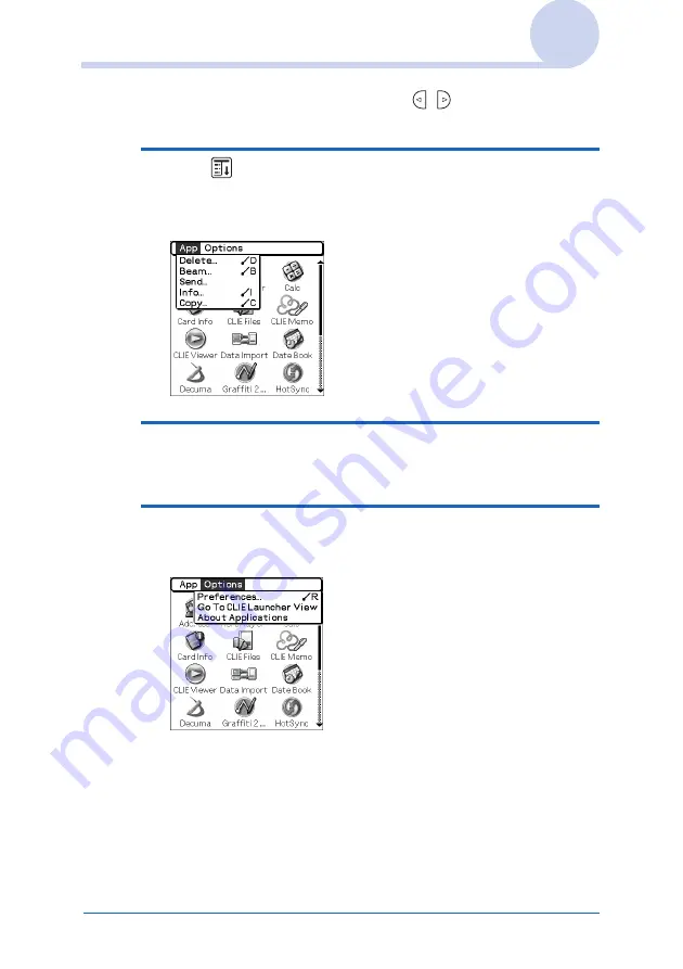 Sony PEG-TJ25 CLIE Handbook  (primary manual) Скачать руководство пользователя страница 32