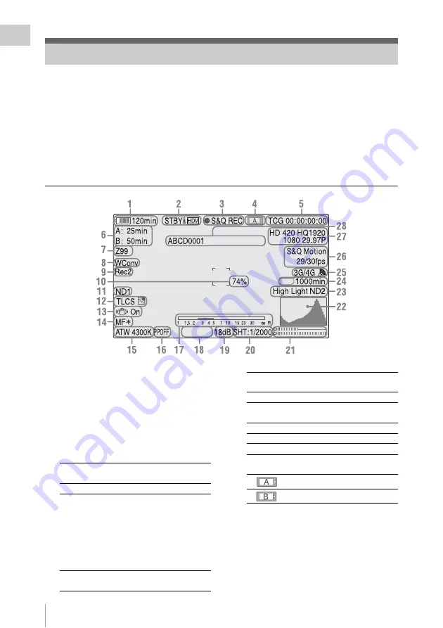 Sony PMW-300K2 Operating Instructions Manual Download Page 16