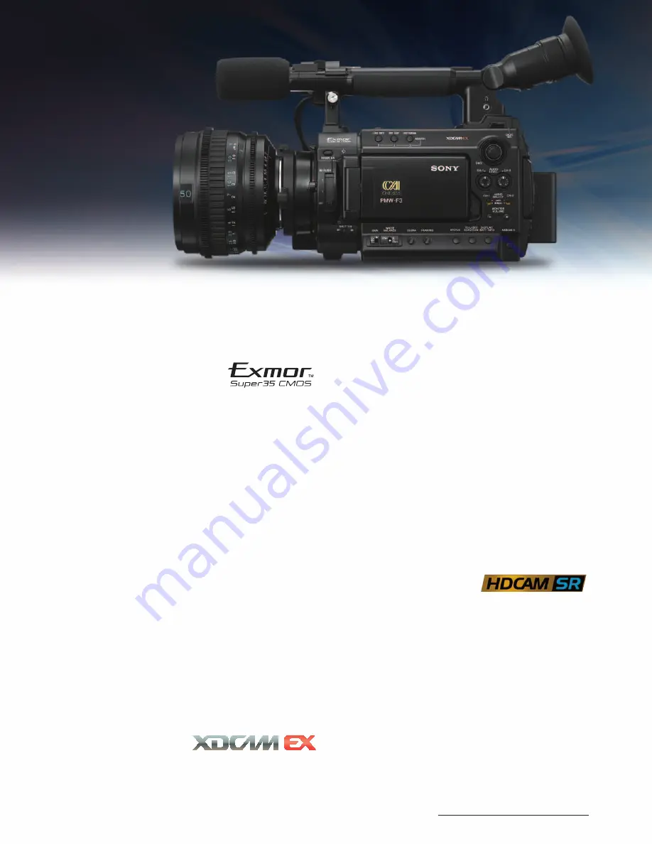 Sony PMW-F3L Brochure & Specs Download Page 3