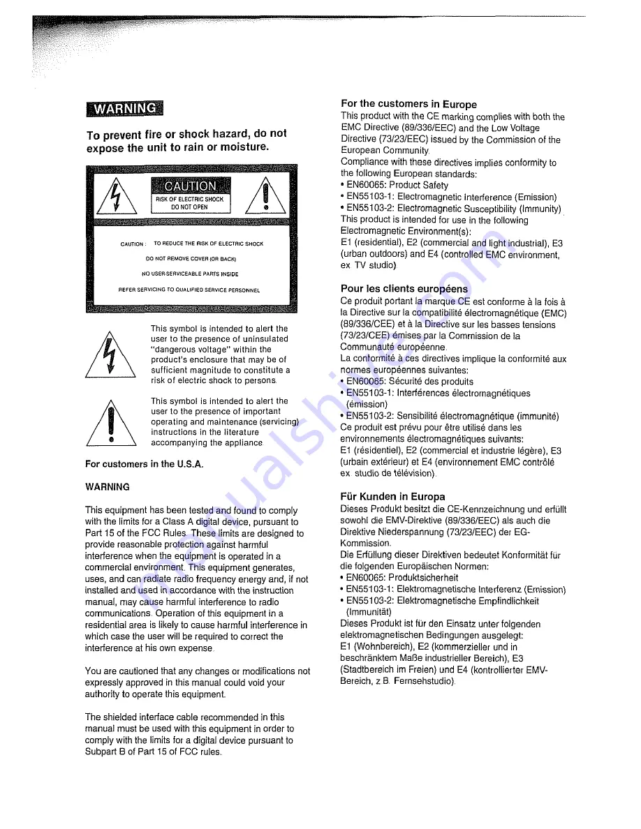 Sony PVE-500 Operating Instructions Manual Download Page 2