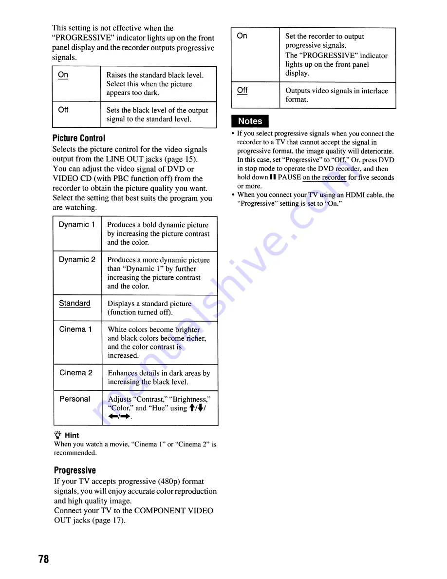 Sony RDR-GX355 - Tunerless DVD Recorder Operating Instructions Manual Download Page 78