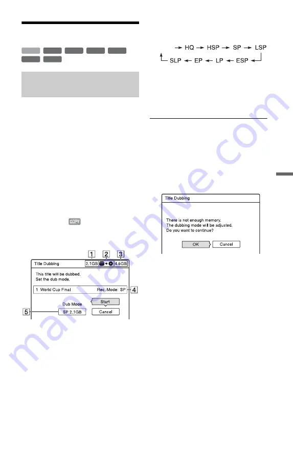 Sony RDR-HXD760 Скачать руководство пользователя страница 73