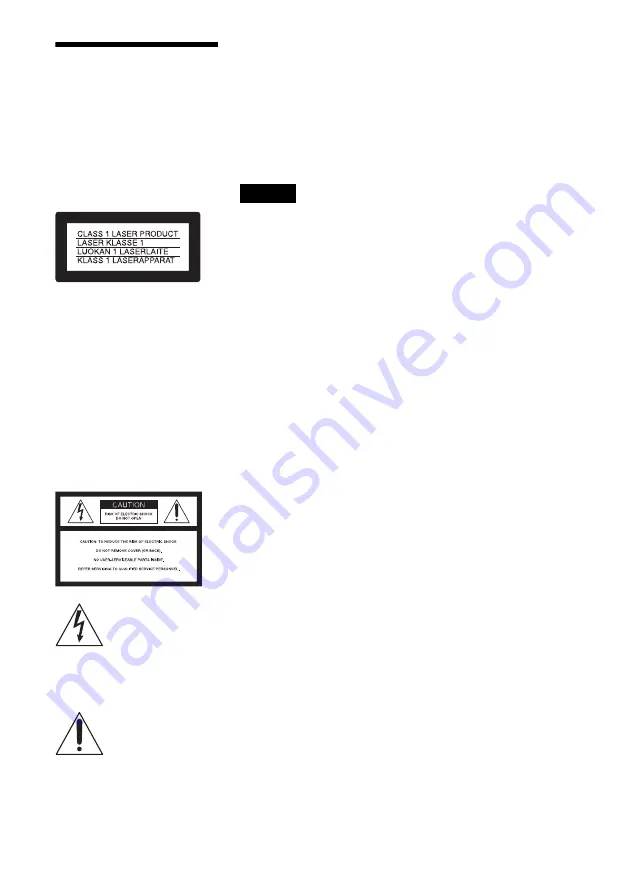 Sony RDR VX500 - DVD Player/Recorder With VCR Operating Instructions Manual Download Page 2