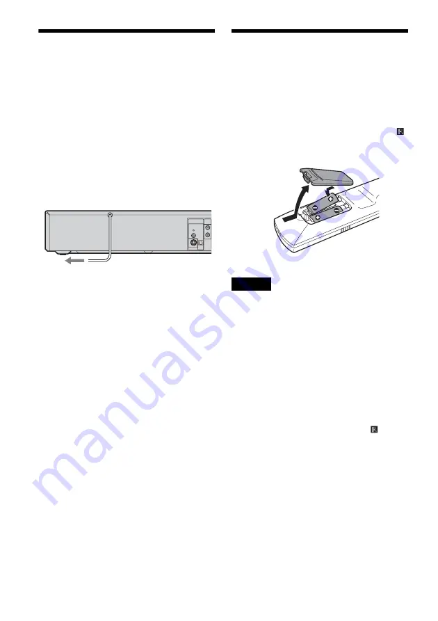 Sony RDR VX500 - DVD Player/Recorder With VCR Operating Instructions Manual Download Page 26