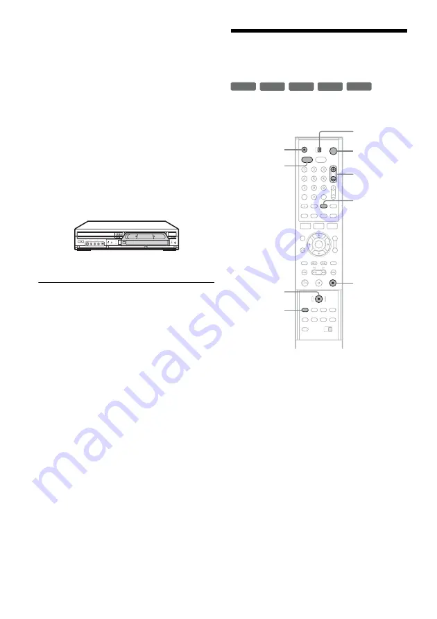 Sony RDR VX500 - DVD Player/Recorder With VCR Operating Instructions Manual Download Page 38