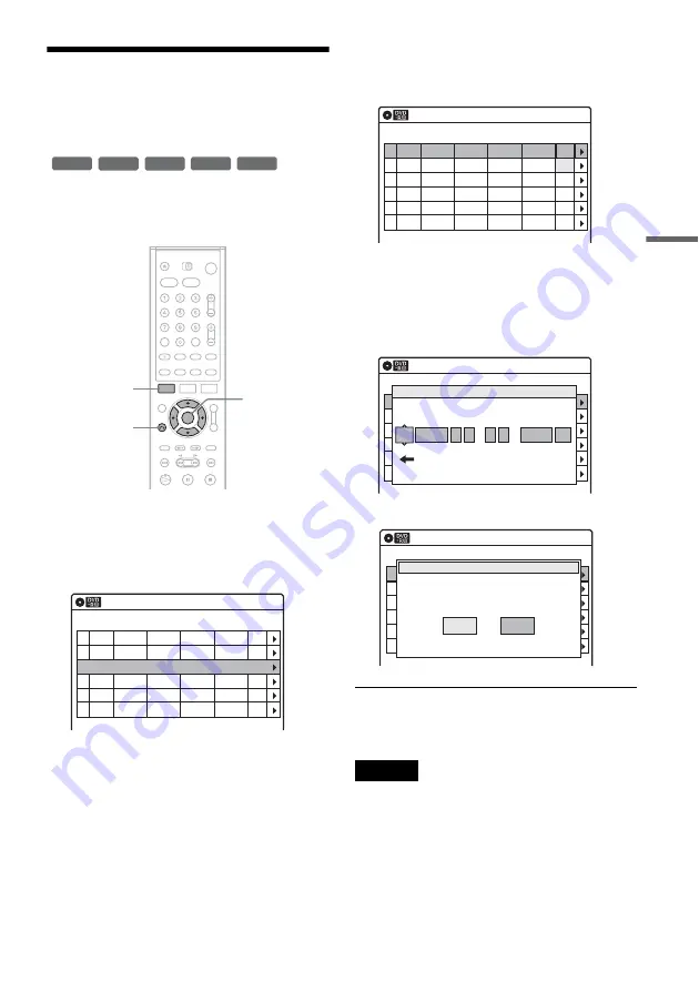 Sony RDR VX500 - DVD Player/Recorder With VCR Operating Instructions Manual Download Page 55