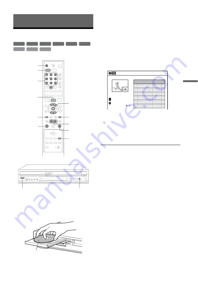 Sony RDR VX500 - DVD Player/Recorder With VCR Operating Instructions Manual Download Page 57