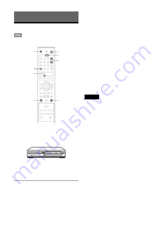 Sony RDR VX500 - DVD Player/Recorder With VCR Operating Instructions Manual Download Page 76