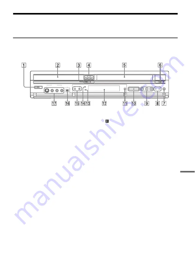 Sony RDR VX500 - DVD Player/Recorder With VCR Operating Instructions Manual Download Page 117