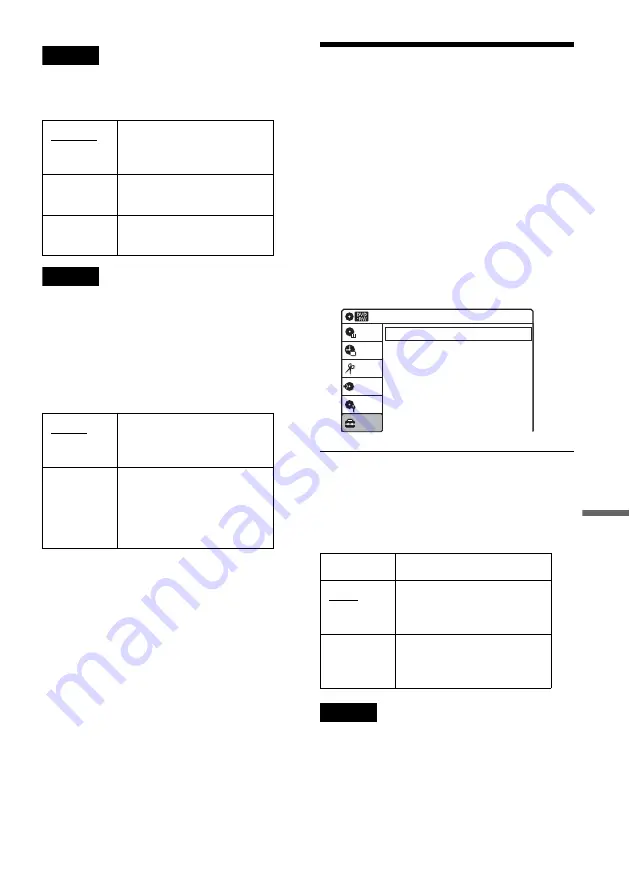 Sony RDR VX511 - DVDr/ VCR Combo Operating Instructions Manual Download Page 99