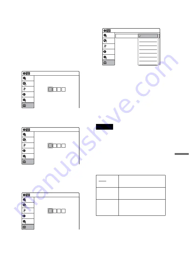 Sony RDR VX511 - DVDr/ VCR Combo Operating Instructions Manual Download Page 101