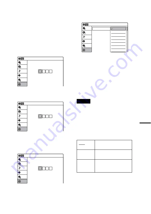 Sony RDR-VX515 - Dvd Recorder/vcr Combo Operating Instructions Manual Download Page 101