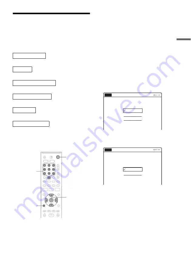 Sony RDR-VX521 Operating Instructions Manual Download Page 23