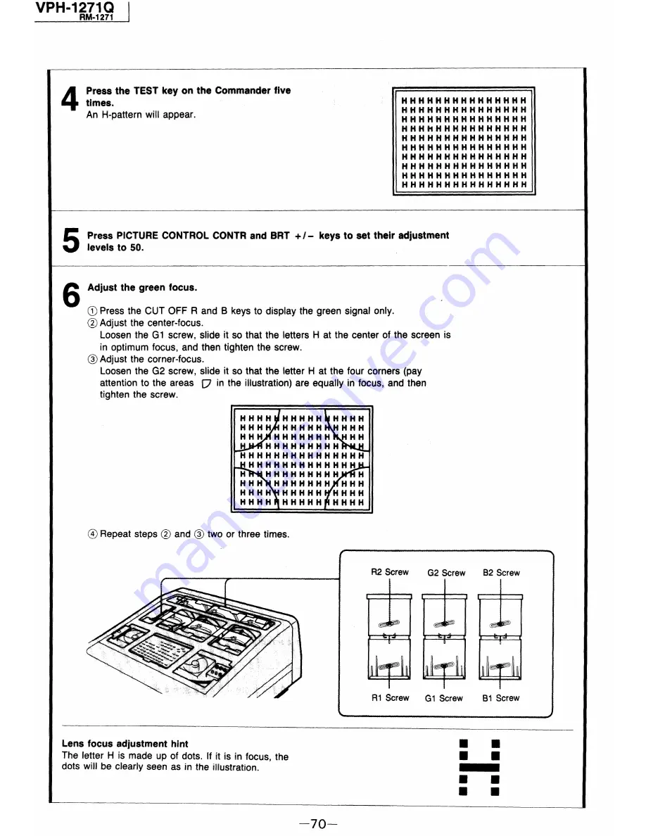 Sony RM-1271 Service Manual Download Page 70