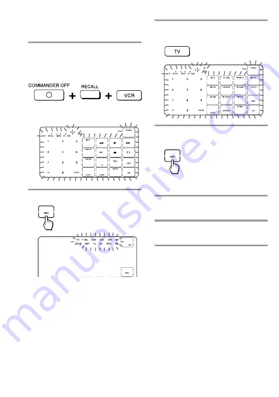 Sony RM-AV2500 - Integrated Remote Commander Operating Instructions Manual Download Page 44