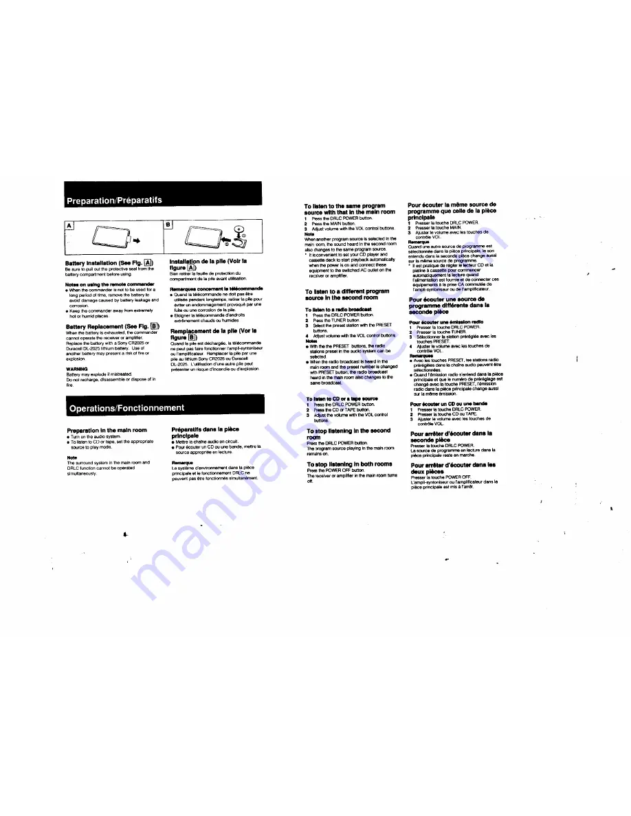 Sony RM-S2020K Operating Instructions Manual Download Page 2