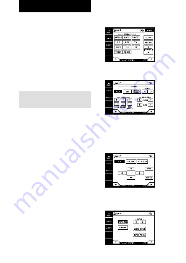 Sony RM-TP1 Operating Instructions / Mode d’emploi Operating Instructions Manual Download Page 18