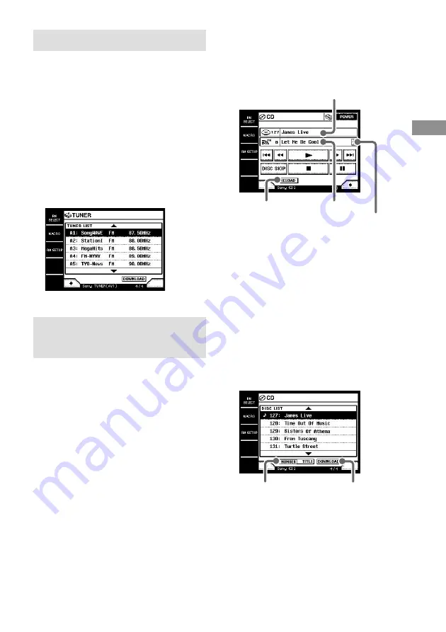 Sony RM-TP1 Operating Instructions / Mode d’emploi Operating Instructions Manual Download Page 21