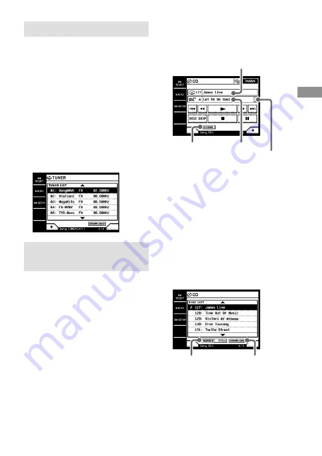 Sony RM-TP1 Operating Instructions / Mode d’emploi Operating Instructions Manual Download Page 59