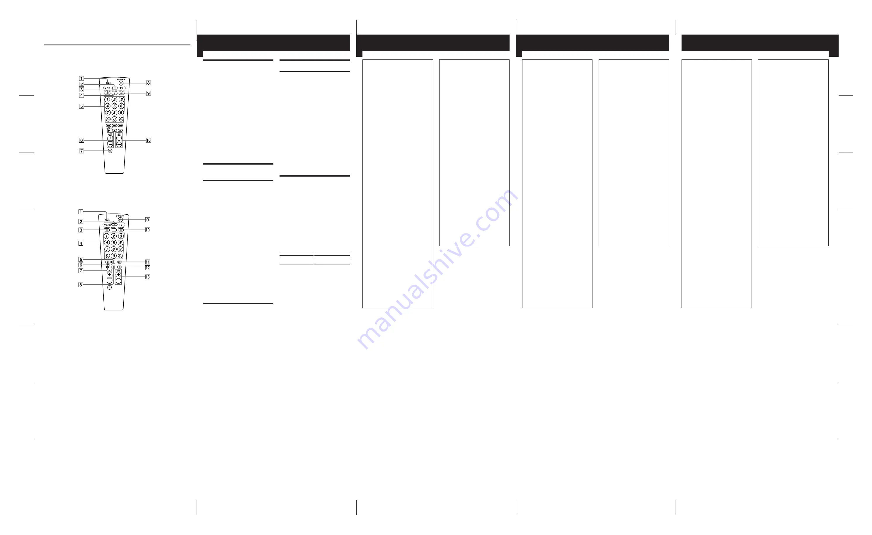 Sony rm-v8e Operating Instructions Download Page 2