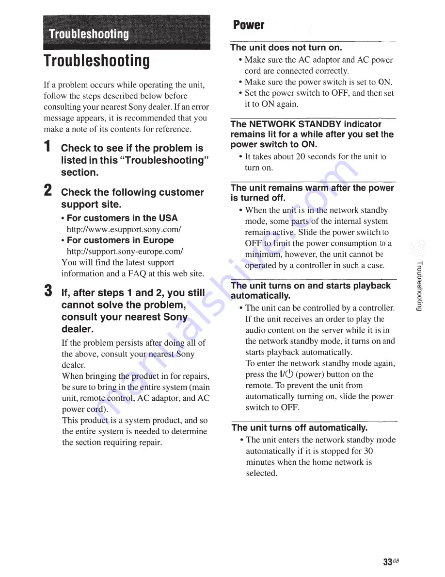 Sony SA-NS400 Operating Instructions Manual Download Page 33