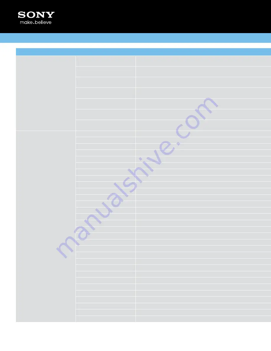 Sony SA-NS400 Specifications Download Page 3