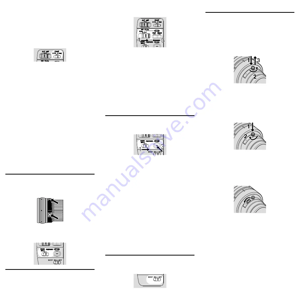 Sony SAL-300F28G2 Operating Instructions Download Page 2