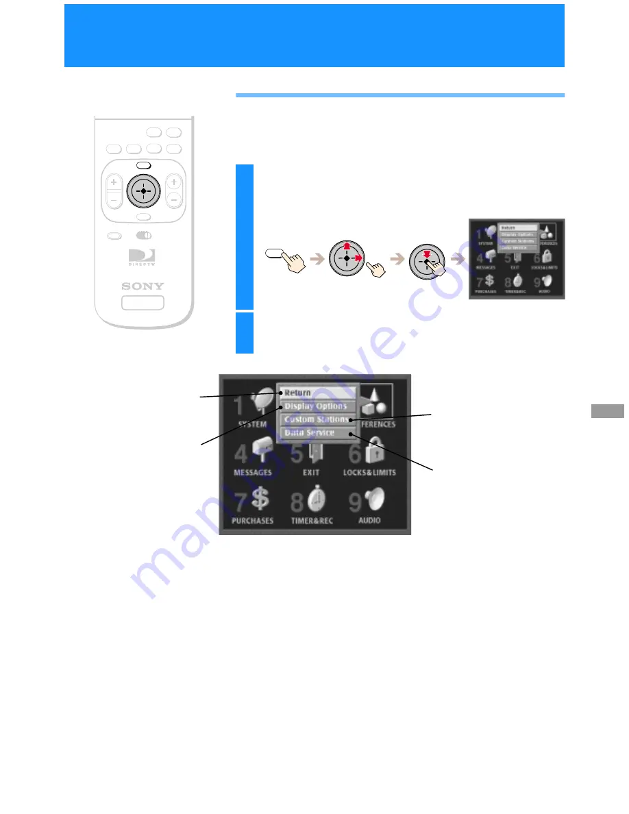 Sony SAT-A50 - Digital Satellite System Operating Instructions Manual Download Page 45