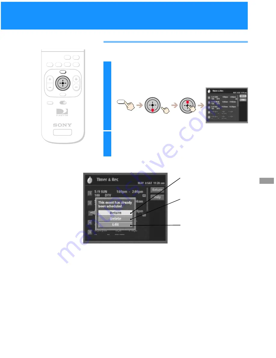 Sony SAT-A50 - Digital Satellite System Operating Instructions Manual Download Page 63