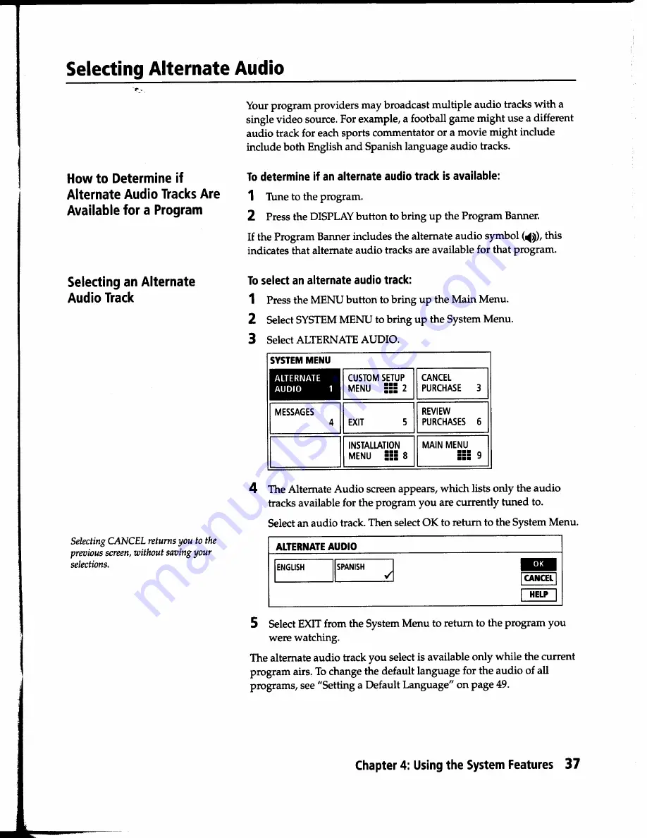 Sony SAT-B1 - Digital Satellite System Operating Instructions Manual Download Page 35