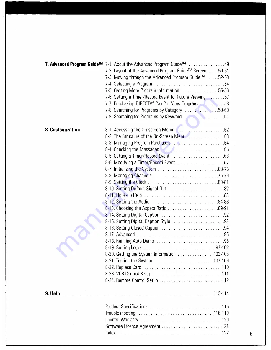 Sony SAT-HD300 - High Definition Satellite Receiver Operating Instructions Manual Download Page 7