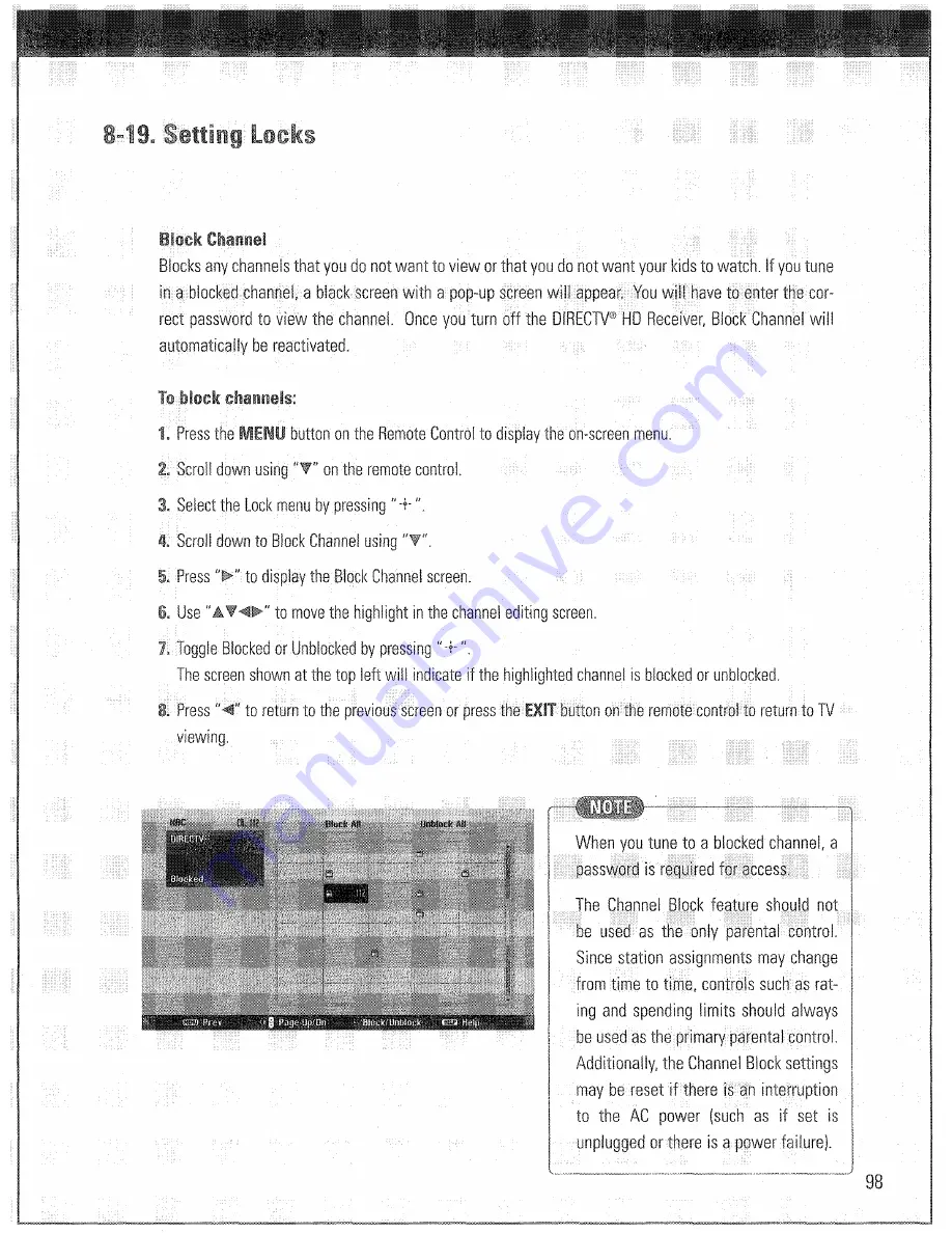 Sony SAT-HD300 - High Definition Satellite Receiver Operating Instructions Manual Download Page 99