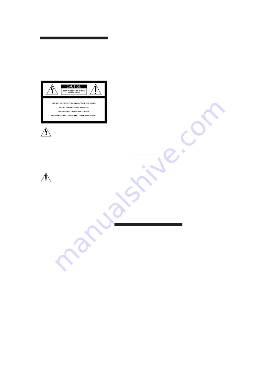 Sony SAVA-57 Operating Instructions Manual Download Page 2