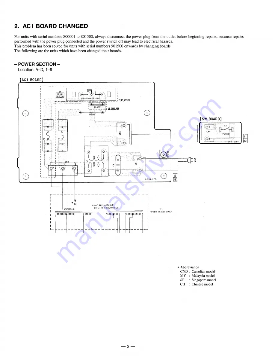 Sony SDP-EP9ES Service Manual Download Page 61