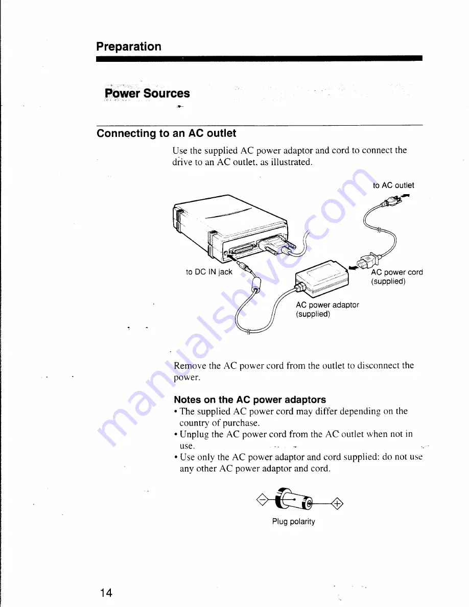 Sony SFD200S Operating Instructions Manual Download Page 14