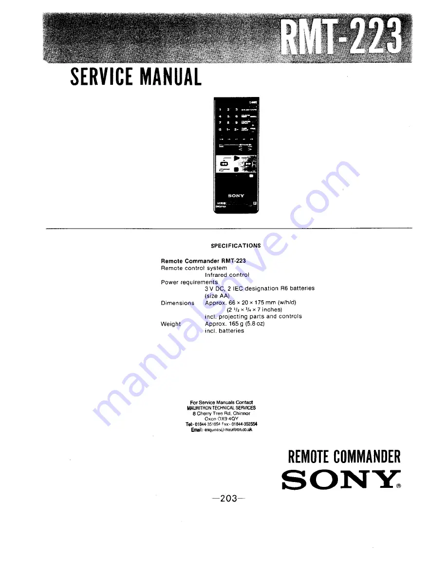 Sony SL-HF950 Скачать руководство пользователя страница 205